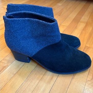 Women's Black and Grey Ankle Boots